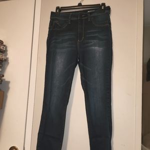 YMI luxe women's 9 jeans stretchy high rise ankle